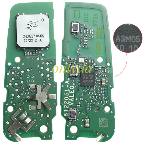 For Opel 3 button  remote key  434MHZ with NCF29AxM 4A A3Mxxxx chip PCB  A3M05 /A3M15 /A3M65  Trunk / Light button original  IM3A PCB+Aftermarket key shell