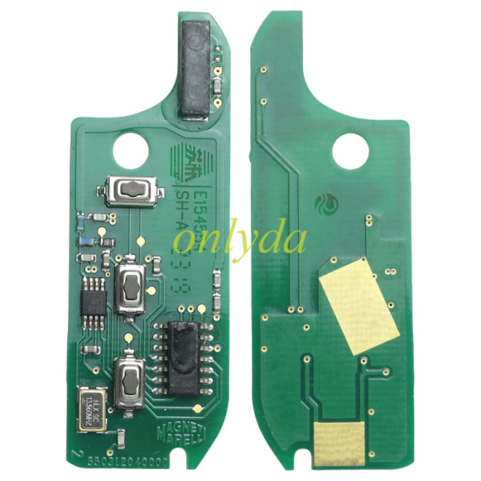 (M.Marelli BSI System) FIAT:Ducato,Bravo,500L PEUGEOT:Boxer  CITROEN:Jumper ALFA ROMEO:Giulietta IVECO:Daily 3 button remote key  PCF7946-434mhz  key profile:SIP22  with 434mhz with SIP22 blade 7946 chip ,  original PCB+aftermarkt key shell