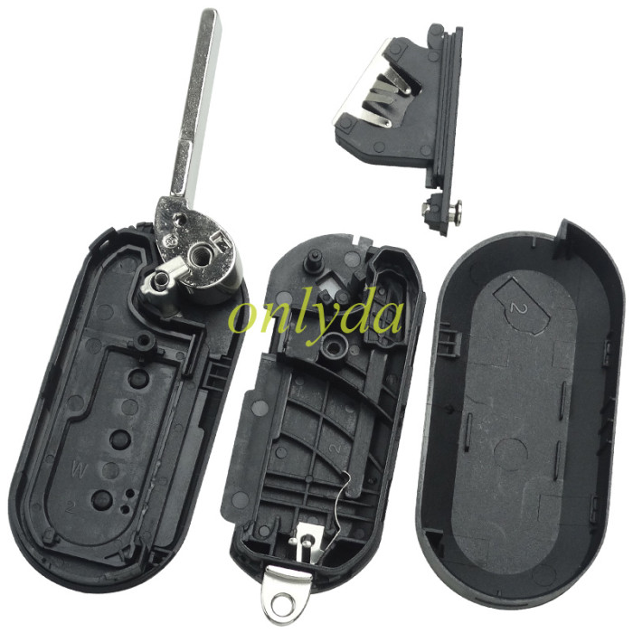 (M.Marelli BSI System) FIAT:Ducato,Bravo,500L PEUGEOT:Boxer  CITROEN:Jumper ALFA ROMEO:Giulietta IVECO:Daily 3 button remote key  PCF7946-434mhz  key profile:SIP22  with 434mhz with SIP22 blade 7946 chip ,  original PCB+aftermarkt key shell