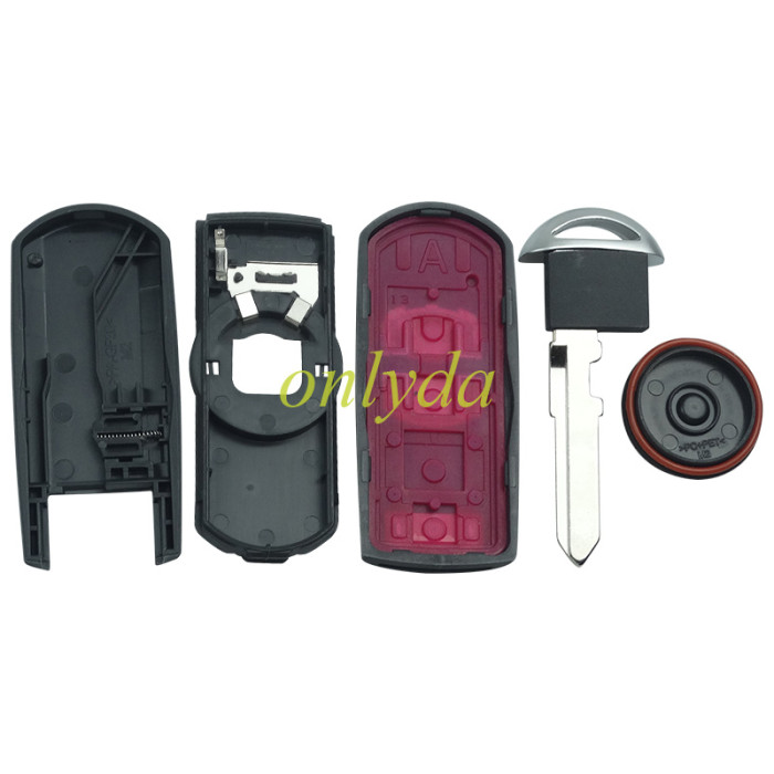 For Mazda  remote key blank with blade ( 3parts) without badge, pls choose the button