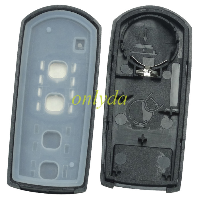 For Mazda 2 button remote key blank with oval badge place