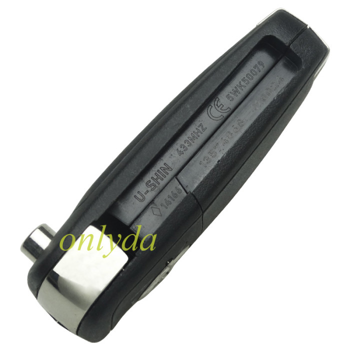 For Opel Astra J original 2 button remote key with 434mhz  5WK50079 95507070 chip GM(HITA G2) 7937E chip without blade