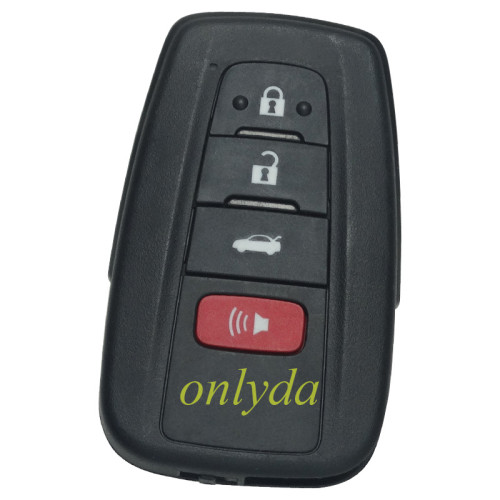  OEM C3 Smart for Toyota COROLLA ALTIS  BLUE LOGO  3+1 button remote key FSK with AES 4A chip PN : 61E466-0010 / B2U2K2R 60237 2019 /433MHz Hybrid Electric Vehicle