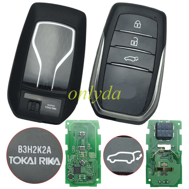 For Toyota INNOVA original 3 Button remote key with 4A 433mhz with 61E468-0111 B3H2K2A
