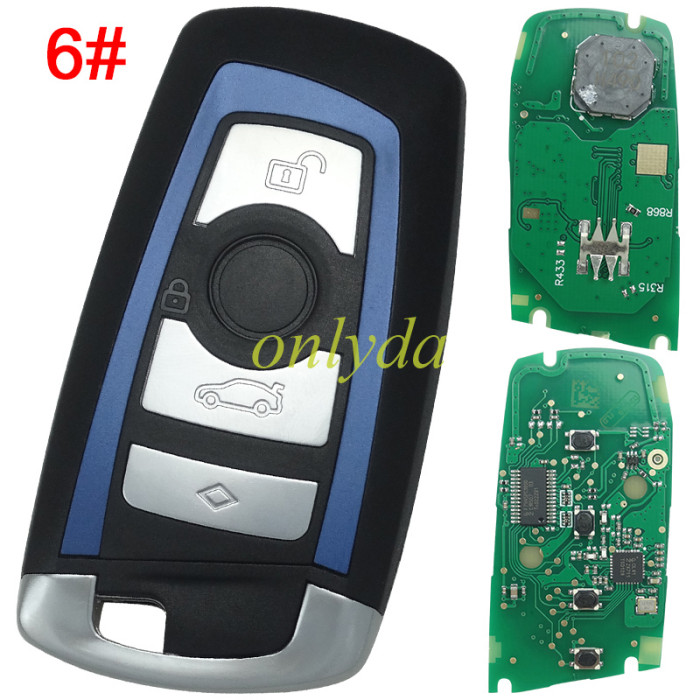 For BMW CAS4 keyless remote key  7945P/7953 Hitag pro chip  315mhz/434mhz/868mhz