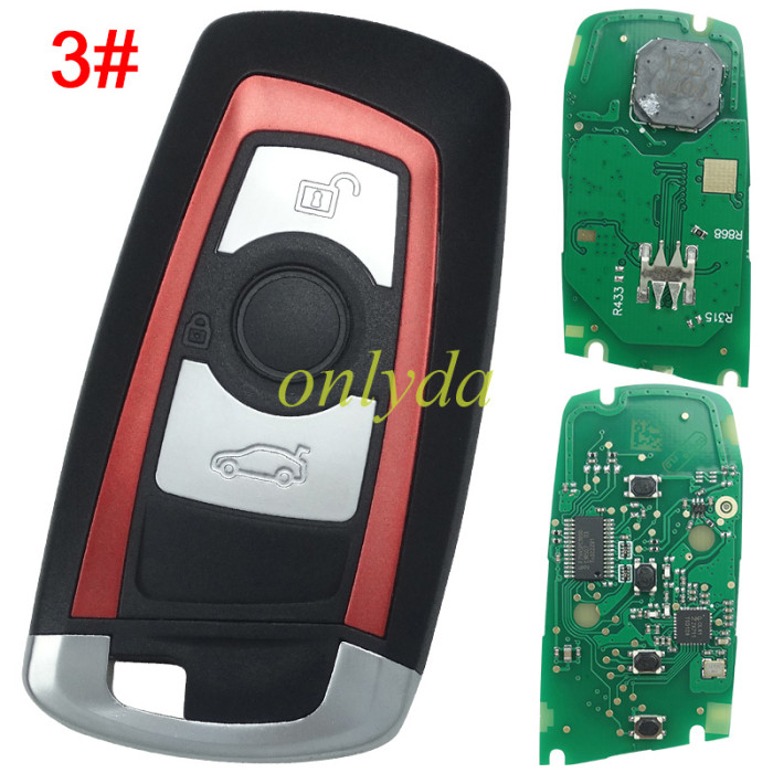 For BMW CAS4 keyless remote key  7945P/7953 Hitag pro chip  315mhz/434mhz/868mhz