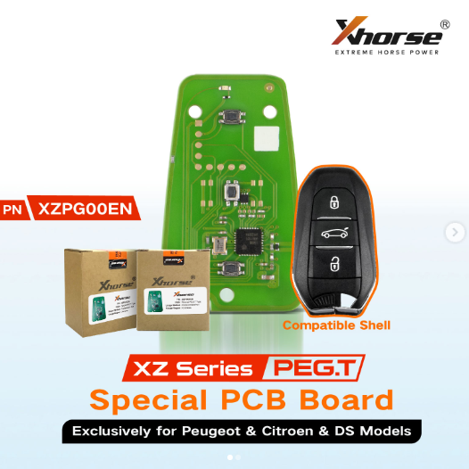 only PCB Board  XZPG00EN Xhorse remote key for Peugeot & Citroen & DS style