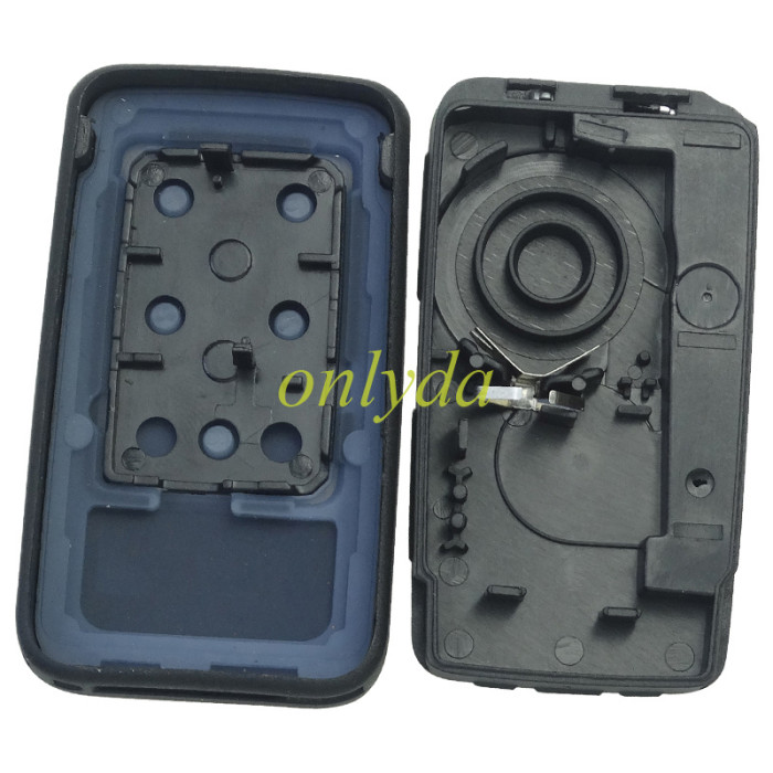 For Volvo 6 button remote key shell with 1part  battery clamp and with blade