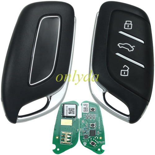 Original New Proximity Smart Key for MG ZS MG5 RX3/I5  433MHz ID47 CHIP  3 Button