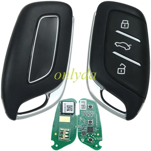 Original New Proximity Smart Key for MG ZS MG5 RX3/I5  433MHz ID47 CHIP  3 Button