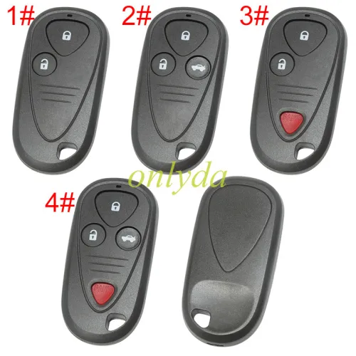 For Acura Remote Key blank, pls choose the button