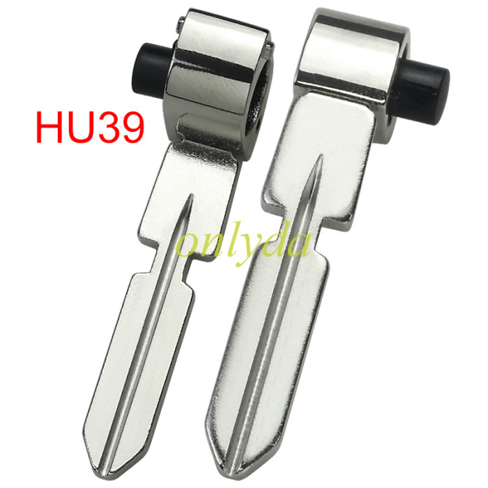 For Benz Flip Remote key Shell with HU39 blade, pls choose the button