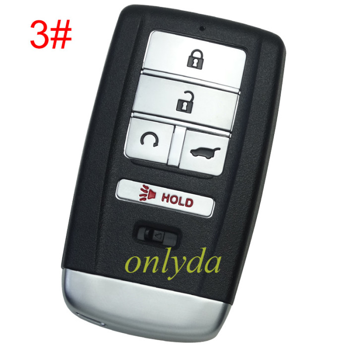 For Acura  Remote Key blank with blade, pls choose the button