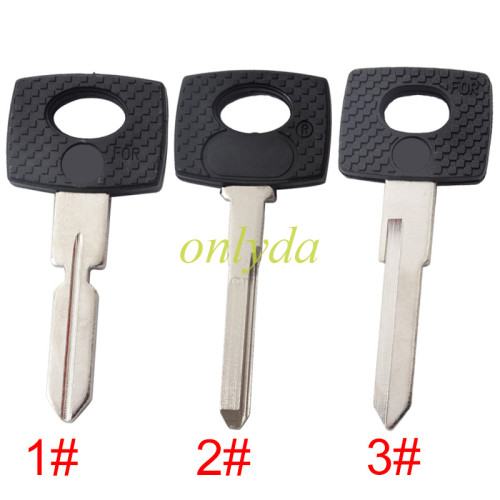 For Benz transponder key shell (can't put chip inside) with badge, MOQ100PCS, pls choose the blade