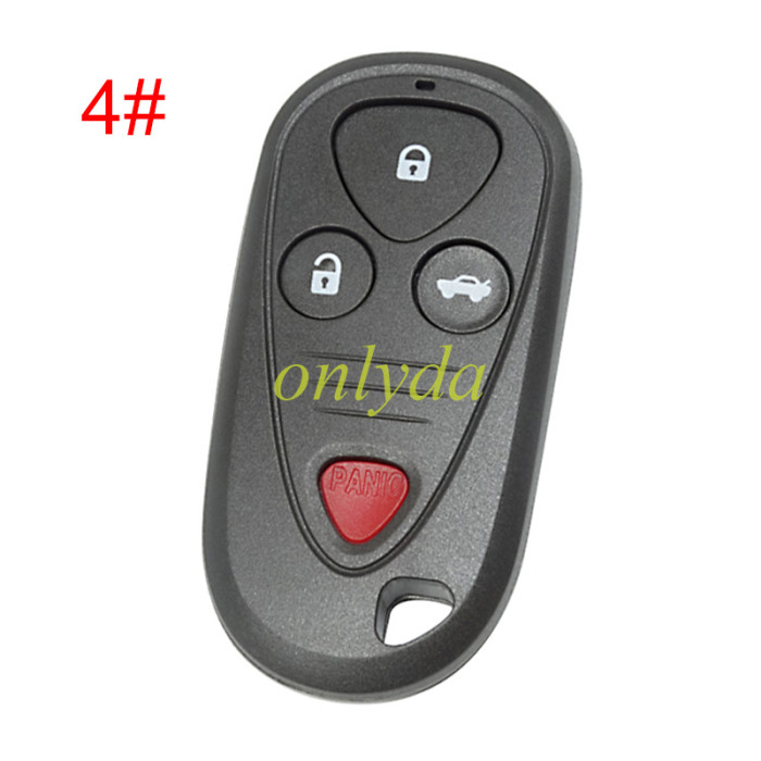 For Acura Remote Key blank, pls choose the button