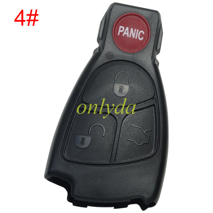 For Benz remote key blank without badge, pls choose the button