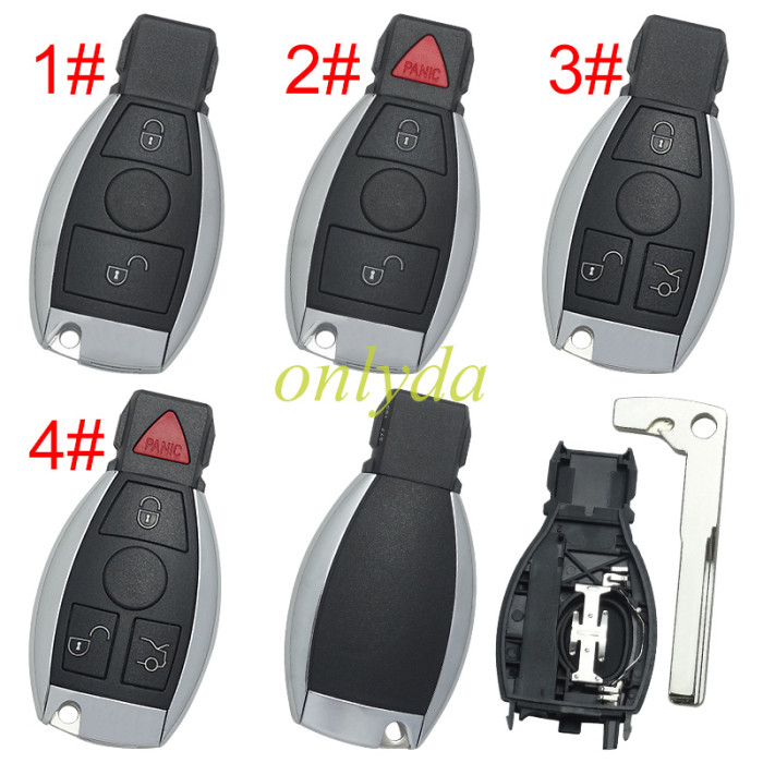 For Benz remote key shell with Mercedes Benz original badge shape, pls choose the button