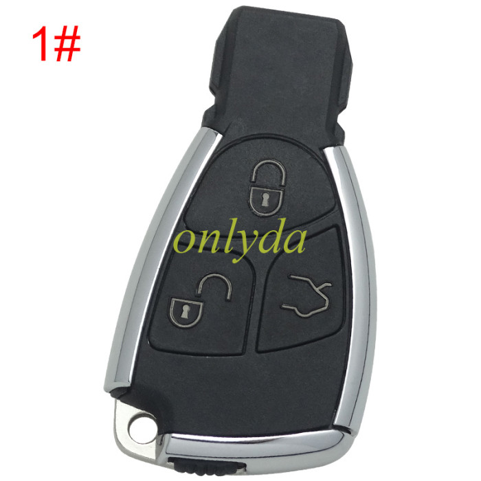 For Benz Mercedes uprade Replacement Car key shell for Class Alarm Cover w203 w211 w204  with badge, pls choose the button