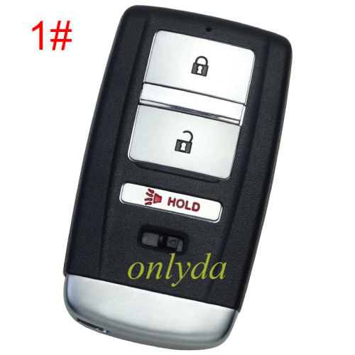 For Acura  Remote Key blank with blade, pls choose the button
