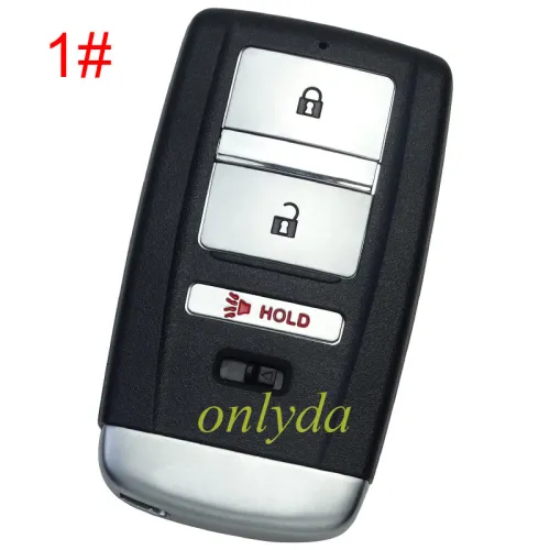 For Acura  Remote Key blank with blade, pls choose the button