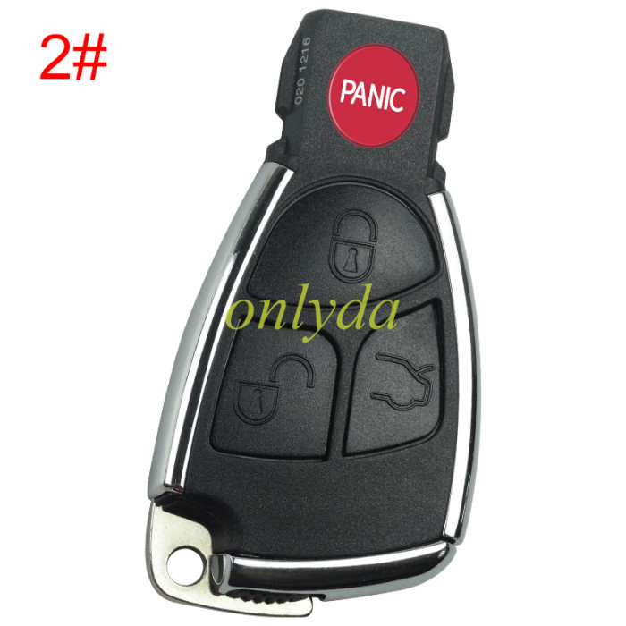 For Benz Mercedes uprade Replacement Car key shell for Class Alarm Cover w203 w211 w204  without badge , pls choose the button