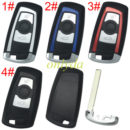 For BMW 3 button remote key blank with blade, pls choose color