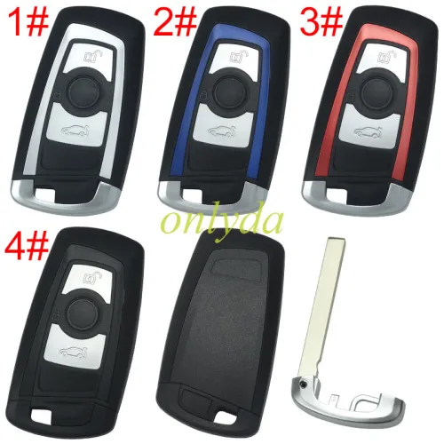 For BMW 3 button remote key blank with blade, pls choose color