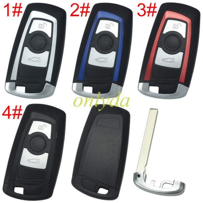 For BMW 3 button remote key blank with blade, pls choose color