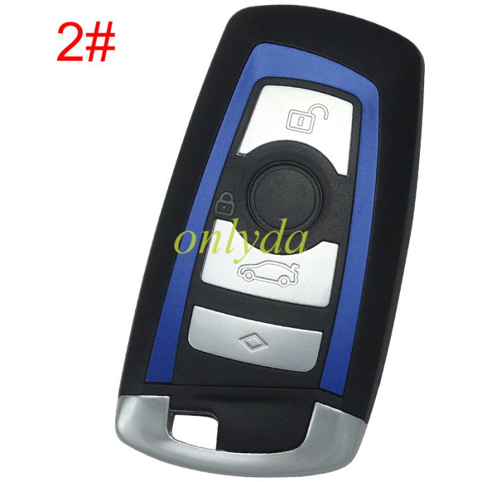 For BMW 4 button remote key blank with blade, pls choose color
