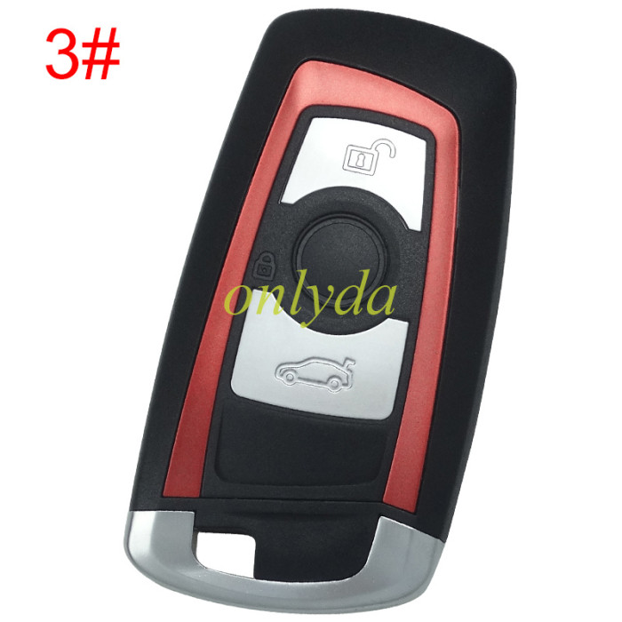 For BMW 3 button remote key blank with blade, pls choose color