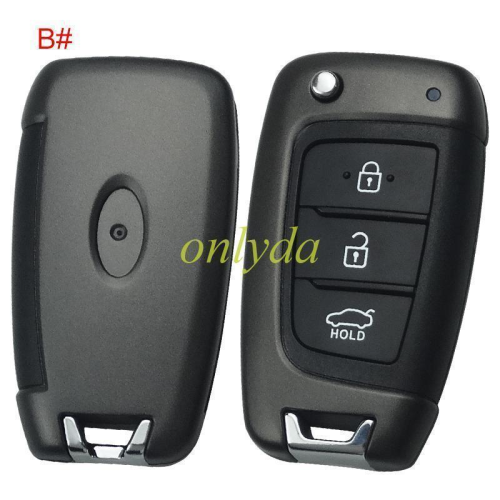 Original Hyundai 3 button remote key with HITAG3 47 chip / PCF7938X with 434mhz  95430-L4000