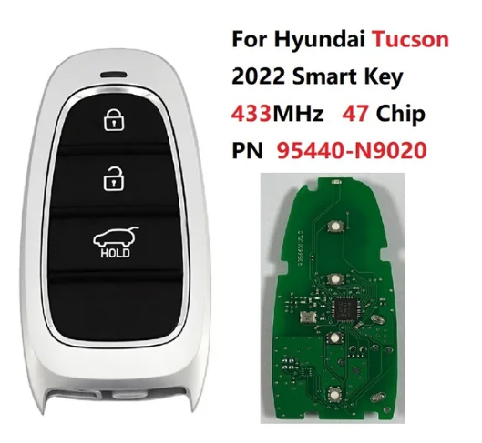 Aftermarket  Hyundai Tucson 2022 smart key 3 buttons 433mhz 47chip   95440-N9020
