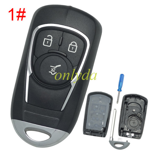 For Chevrolet Buick remote key blank without badge place, pls choose the button