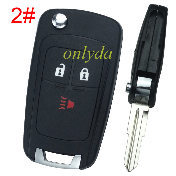 For Chevrolet  remote key shell replacement   with round badge place,   pls choose the button