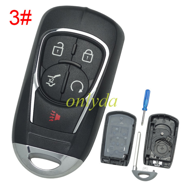 For Chevrolet Buick remote key blank without badge place, pls choose the button