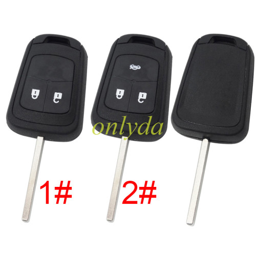 For Chevrolet  remote key blank 2B/3B with cross badge place, pls choose the button
