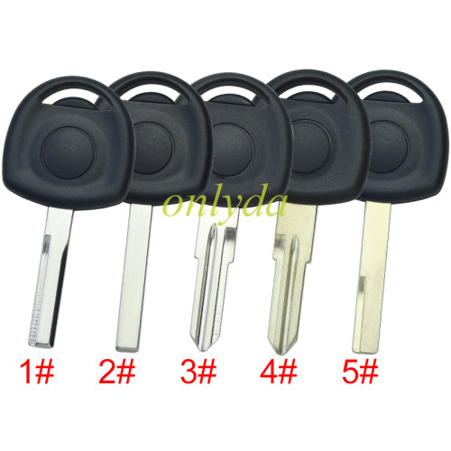 For Chevrolet transponder key shell with badge, pls choose the blade