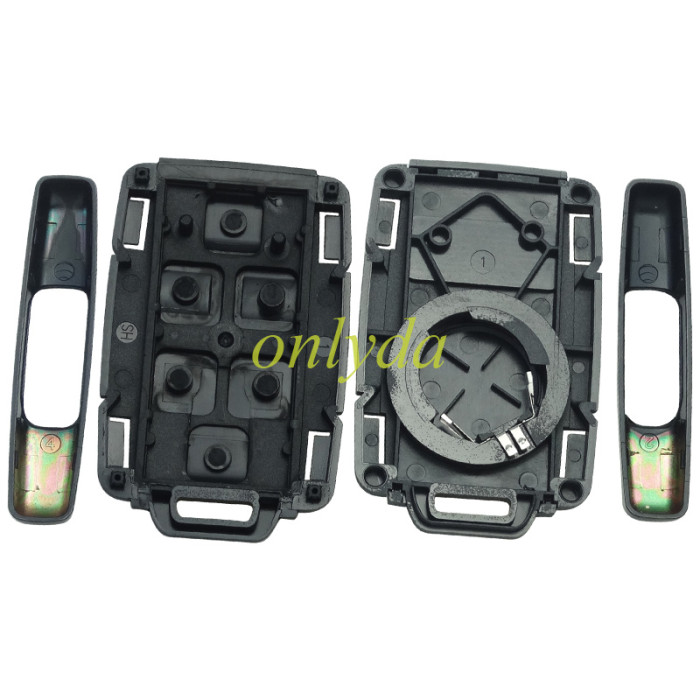 For Chevrolet  remote key shell with cross badge place, the side part is black, pls choose the button