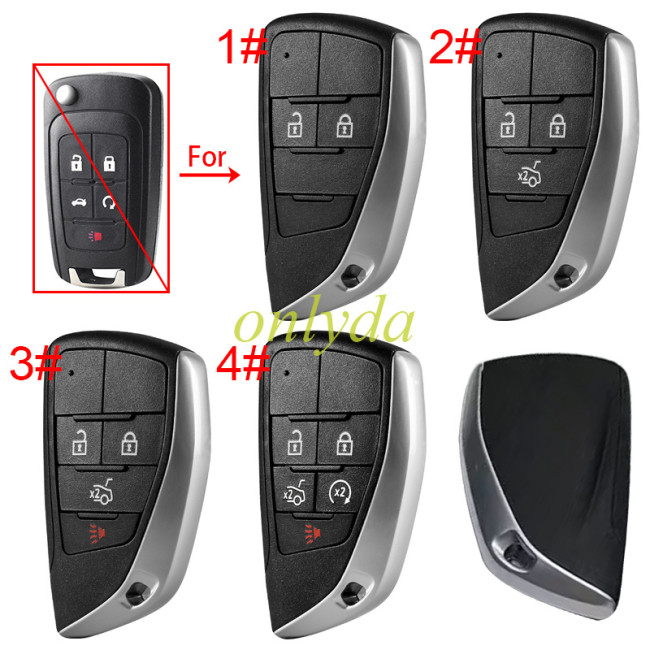 For Chevrolet  modified remote key  shell with cross badge place ,please choose button