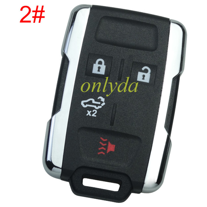 For Chevrolet  remote key shell with cross badge place, the side part is siliver color, pls choose the button