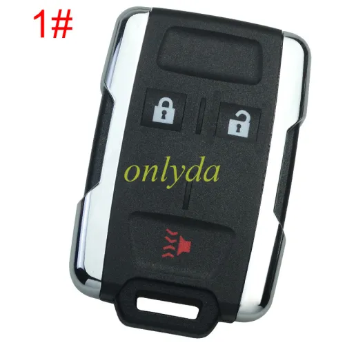 For Chevrolet  remote key shell with cross badge place, the side part is siliver color, pls choose the button