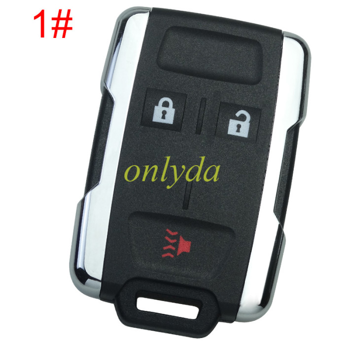 For Chevrolet  remote key shell with cross badge place, the side part is siliver color, pls choose the button