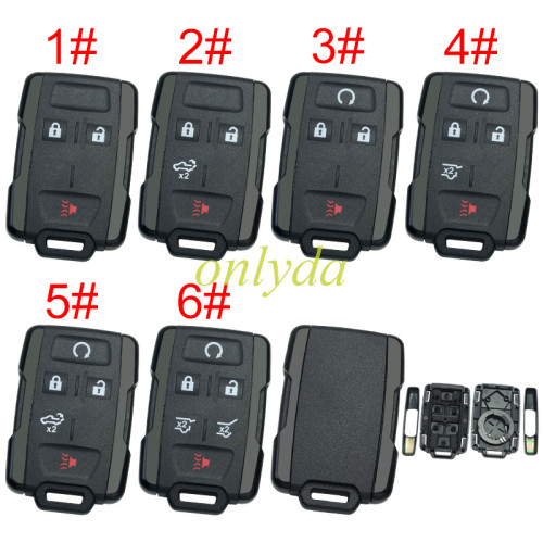 For Chevrolet GM remote key shell without badge place, the side part is black, pls choose the button