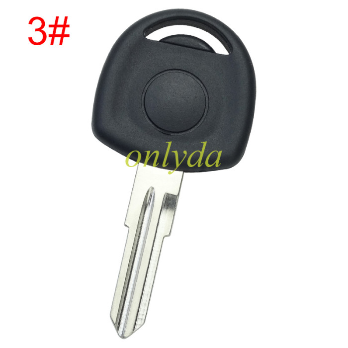 For Chevrolet transponder key shell without badge, pls choose the blade