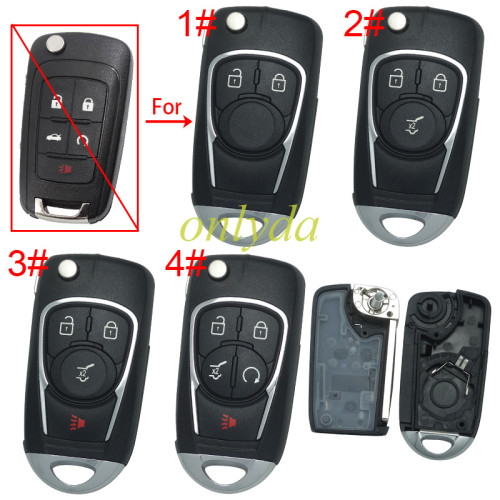For Chevrolet Buick remote key blank without badge place, pls choose the button