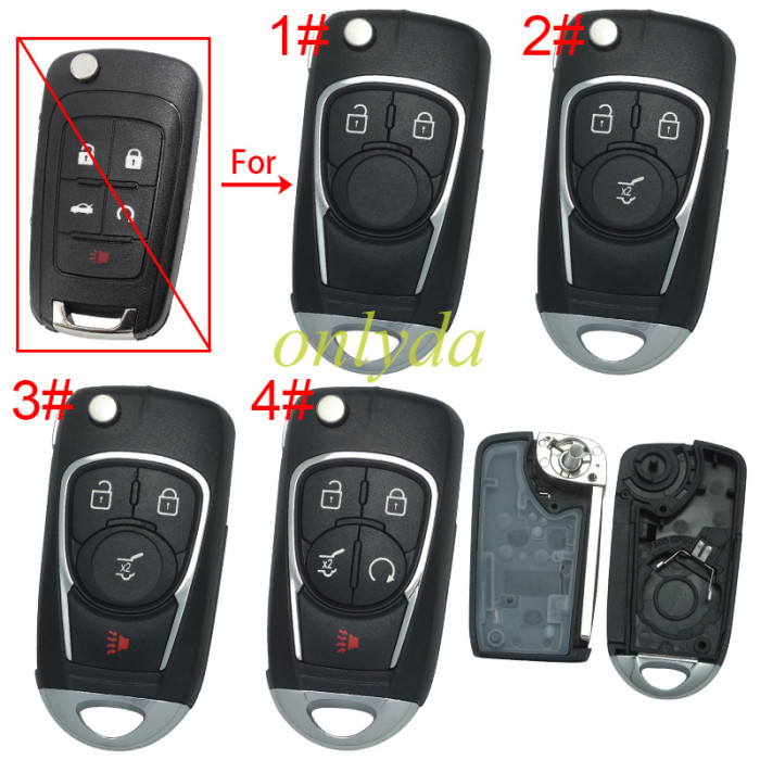 For Chevrolet Buick remote key blank without badge place, pls choose the button