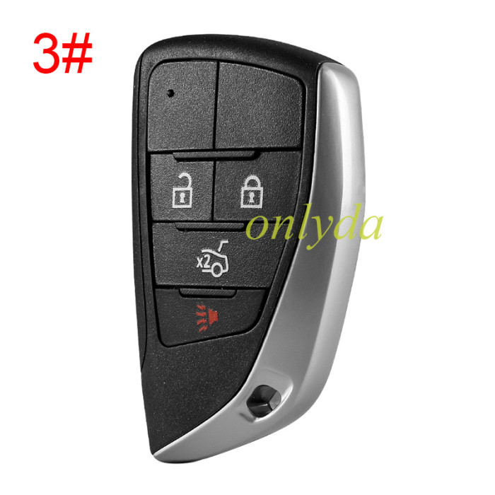 For Chevrolet  modified remote key  shell with round badge place ,please choose button