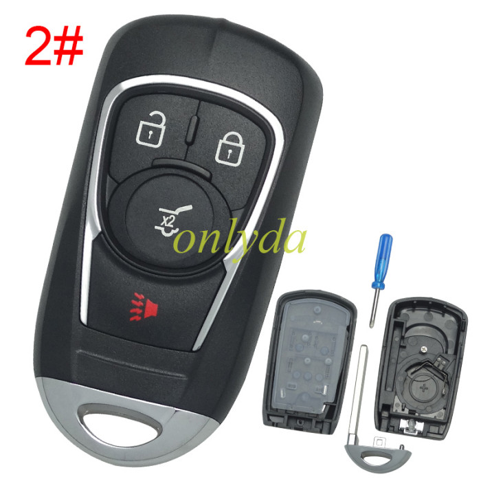 For Chevrolet Buick remote key blank without badge place, pls choose the button