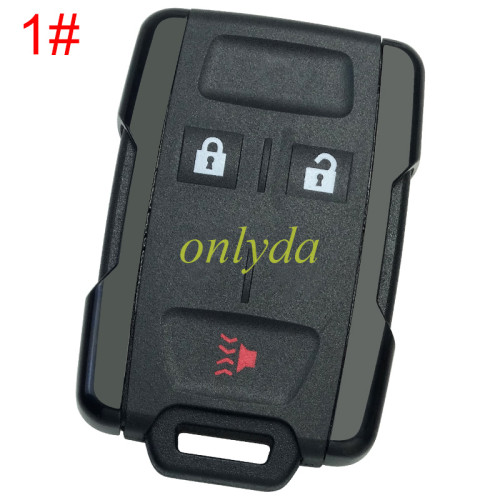 For Chevrolet GM remote key shell without badge place, the side part is black, pls choose the button