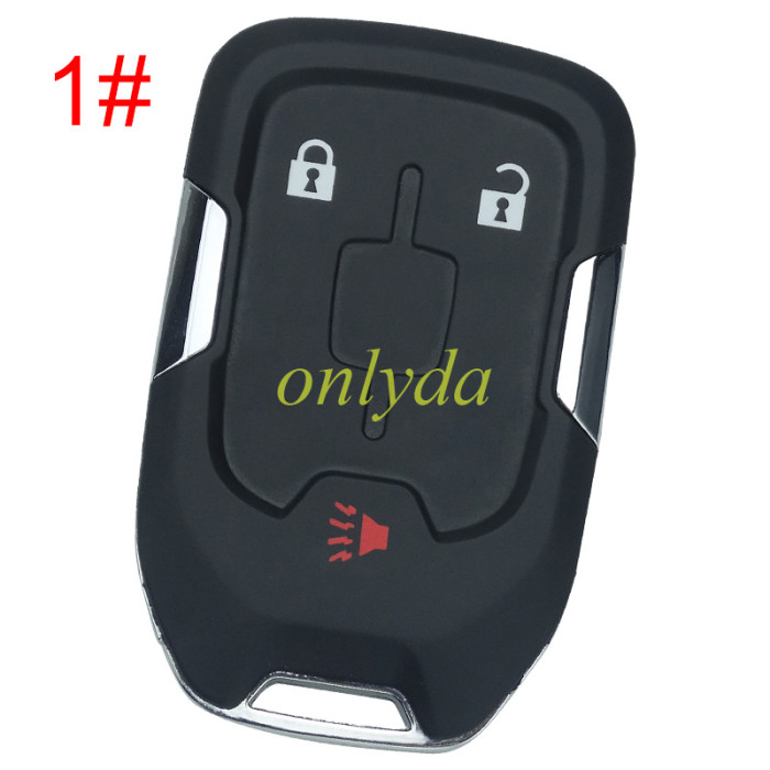 For Chevrolet GM remote key blank without badge place, pls choose the button